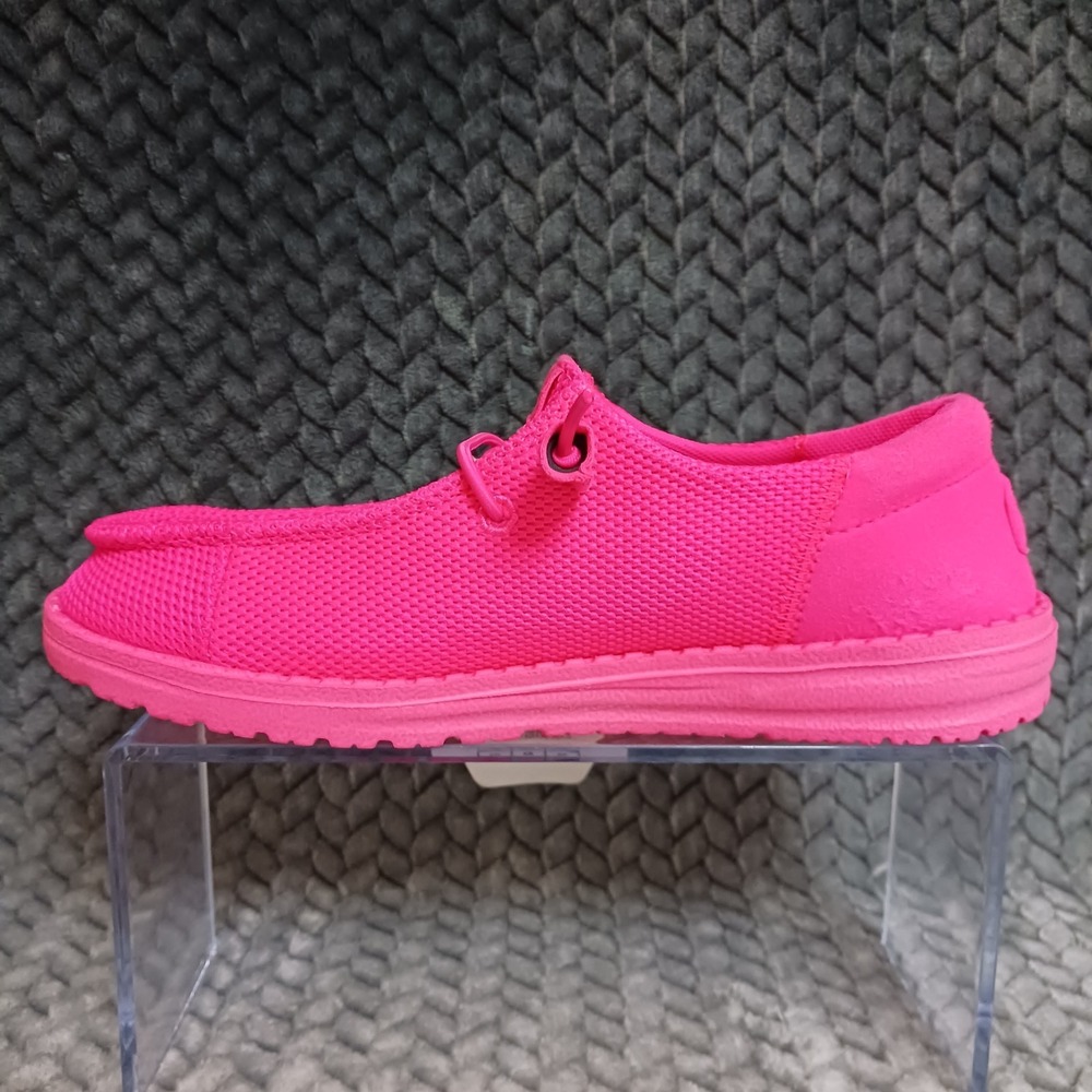 Hey Dude Wendy Funk Mono Wide Electric Pink Women's Sneakers Shoes Size 6D - Picture 7 of 10